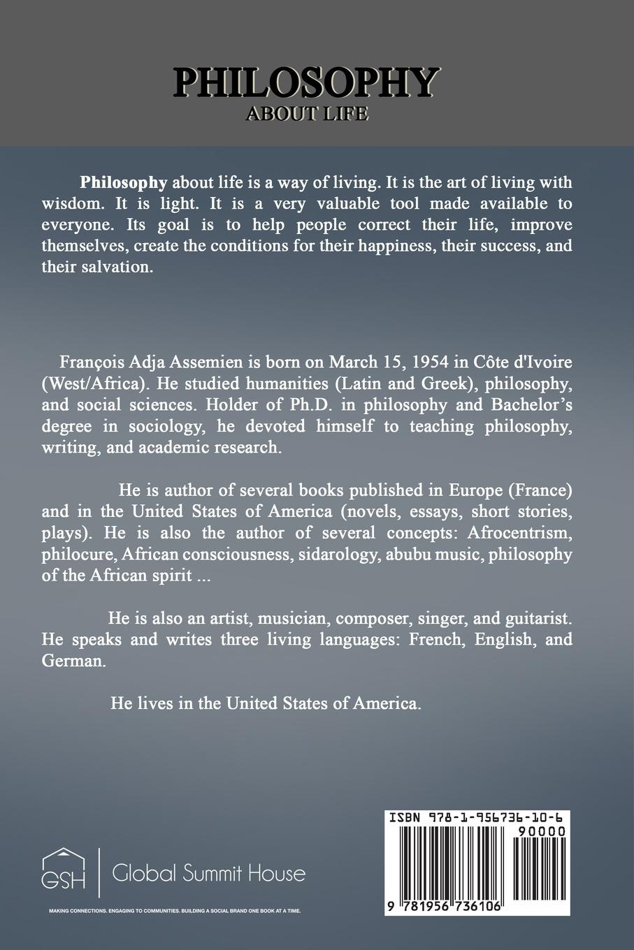 Rückseitencover Philosophy About Life