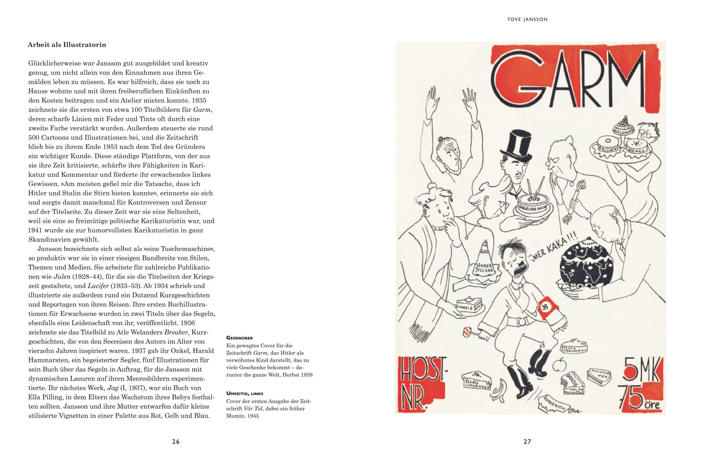 Beispielinhalt (Bild) Tove Jansson  (Bibliothek der Illustratoren)