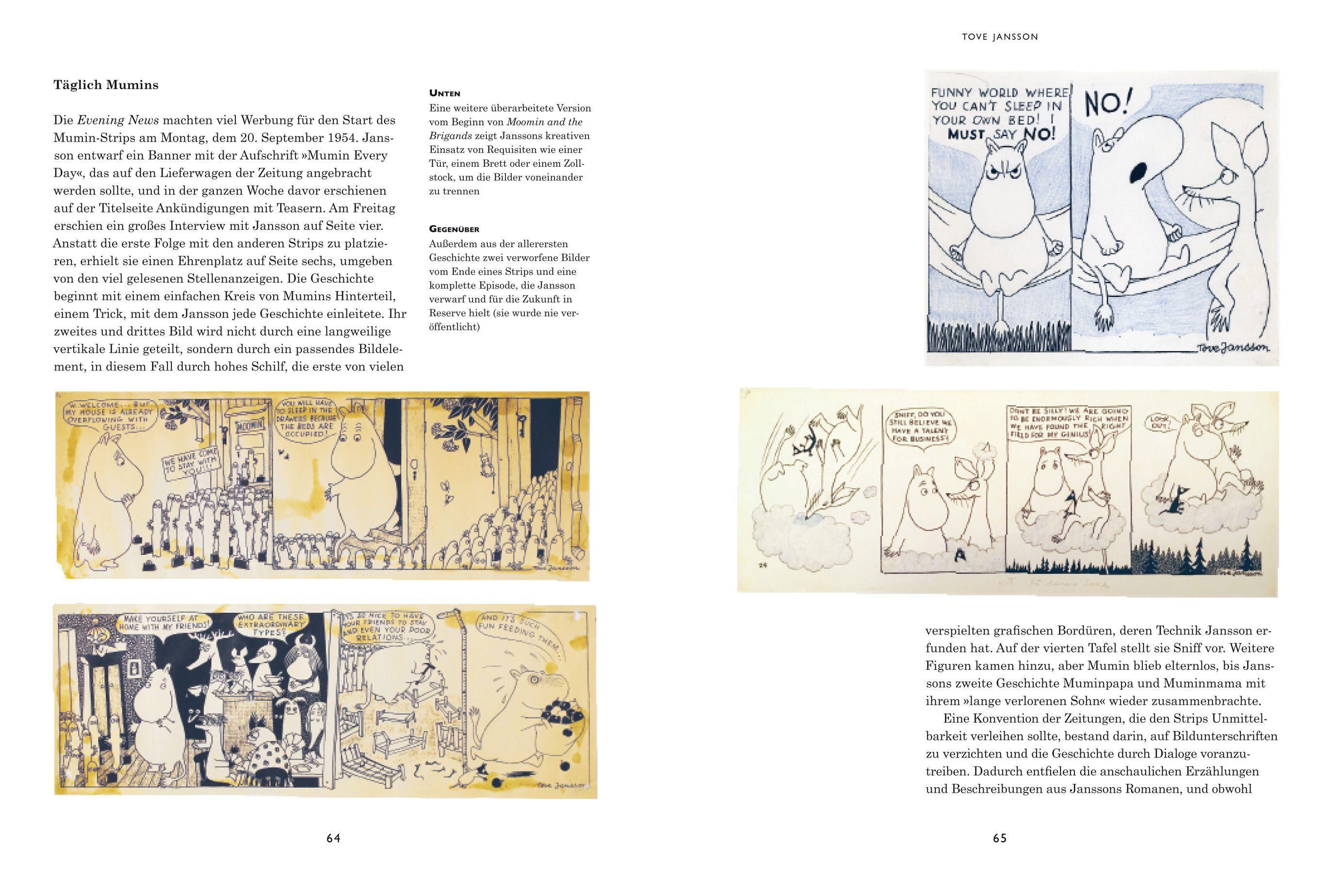 Beispielinhalt (Bild) Tove Jansson  (Bibliothek der Illustratoren)