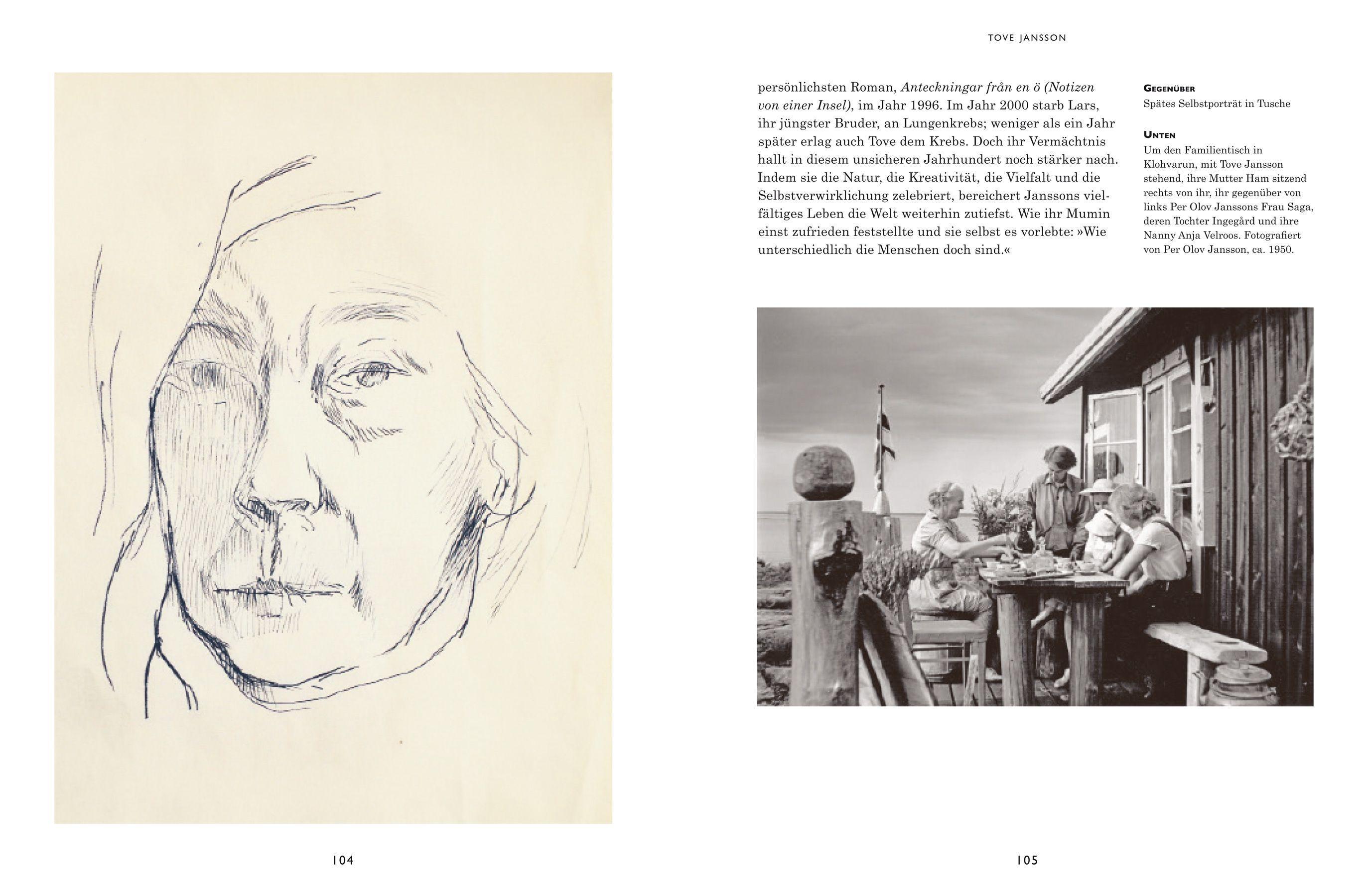 Beispielinhalt (Bild) Tove Jansson  (Bibliothek der Illustratoren)
