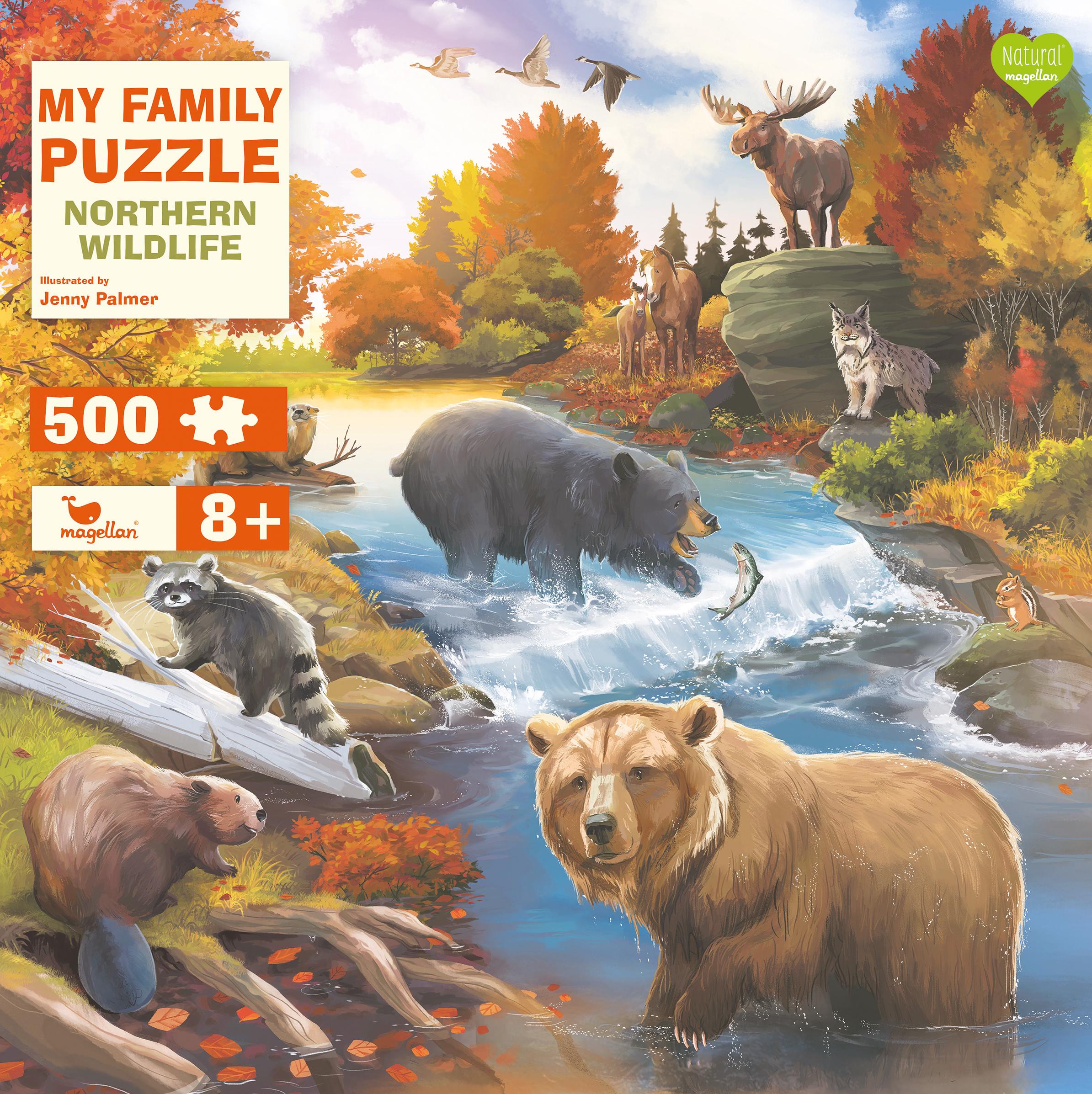 Vorderes Coverbild My Family Puzzle - Northern Wildlife 500 Teile