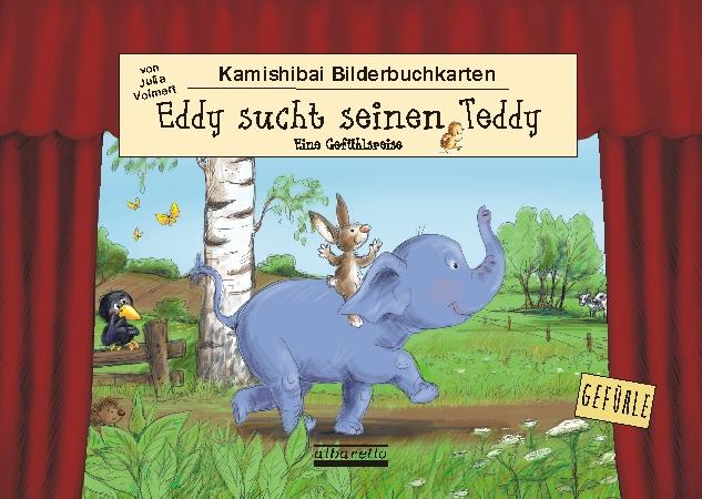 Vorderes Coverbild Eddy sucht seinen Teddy - Kamishibai-Bilderbuchkarten
