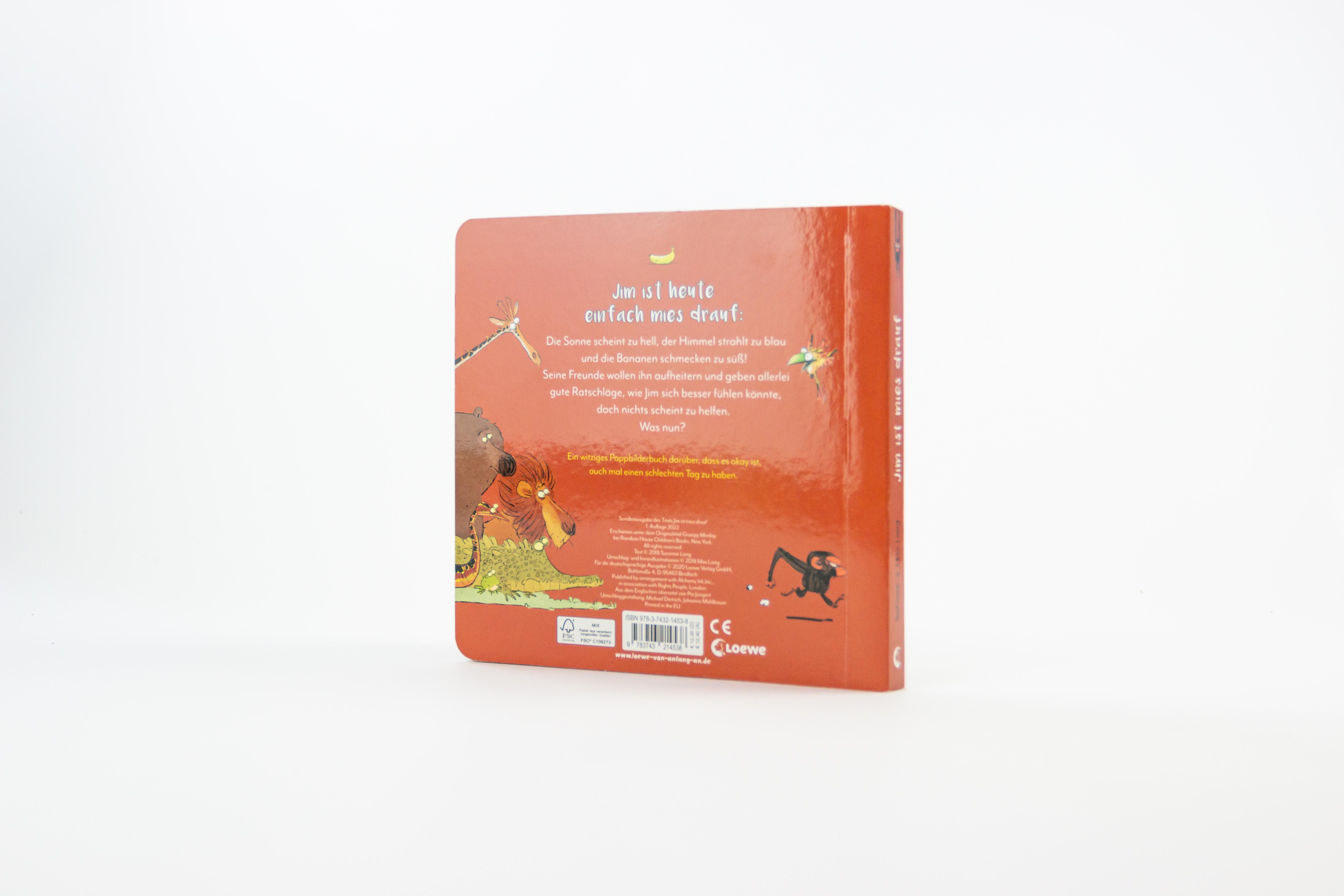 Beispielinhalt (Bild) Jim ist mies drauf (Pappbilderbuch)