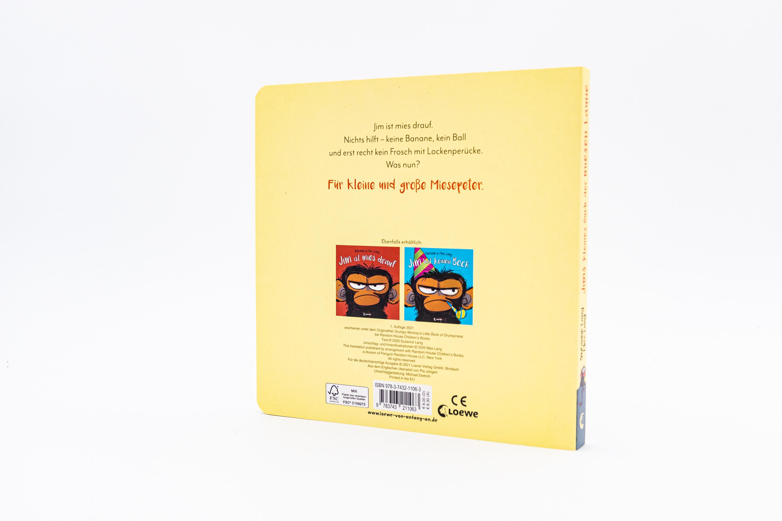 Beispielinhalt (Bild) Jim ist mies drauf (Pappbilderbuch)