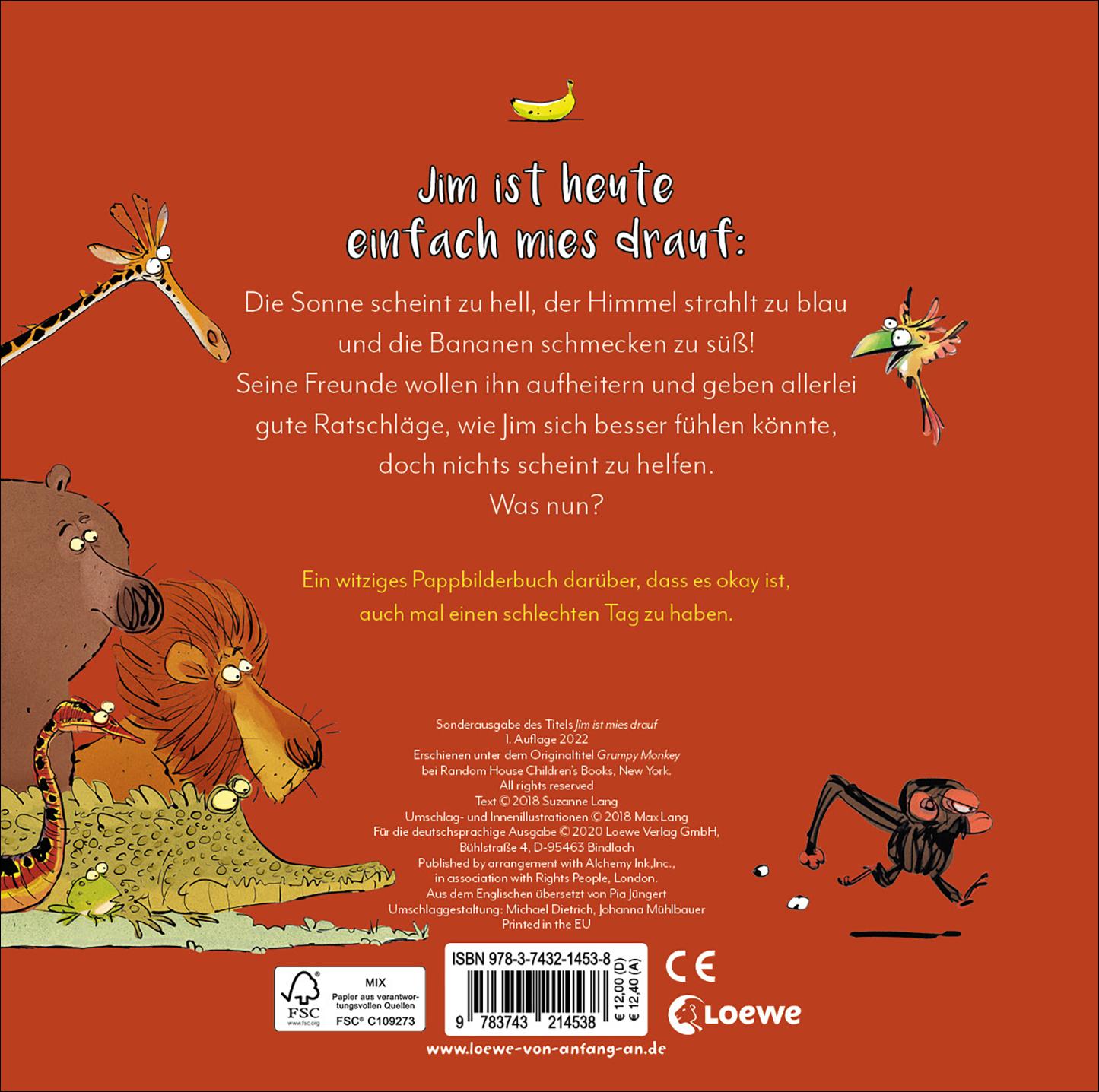 Rückseitencover Jim ist mies drauf (Pappbilderbuch)