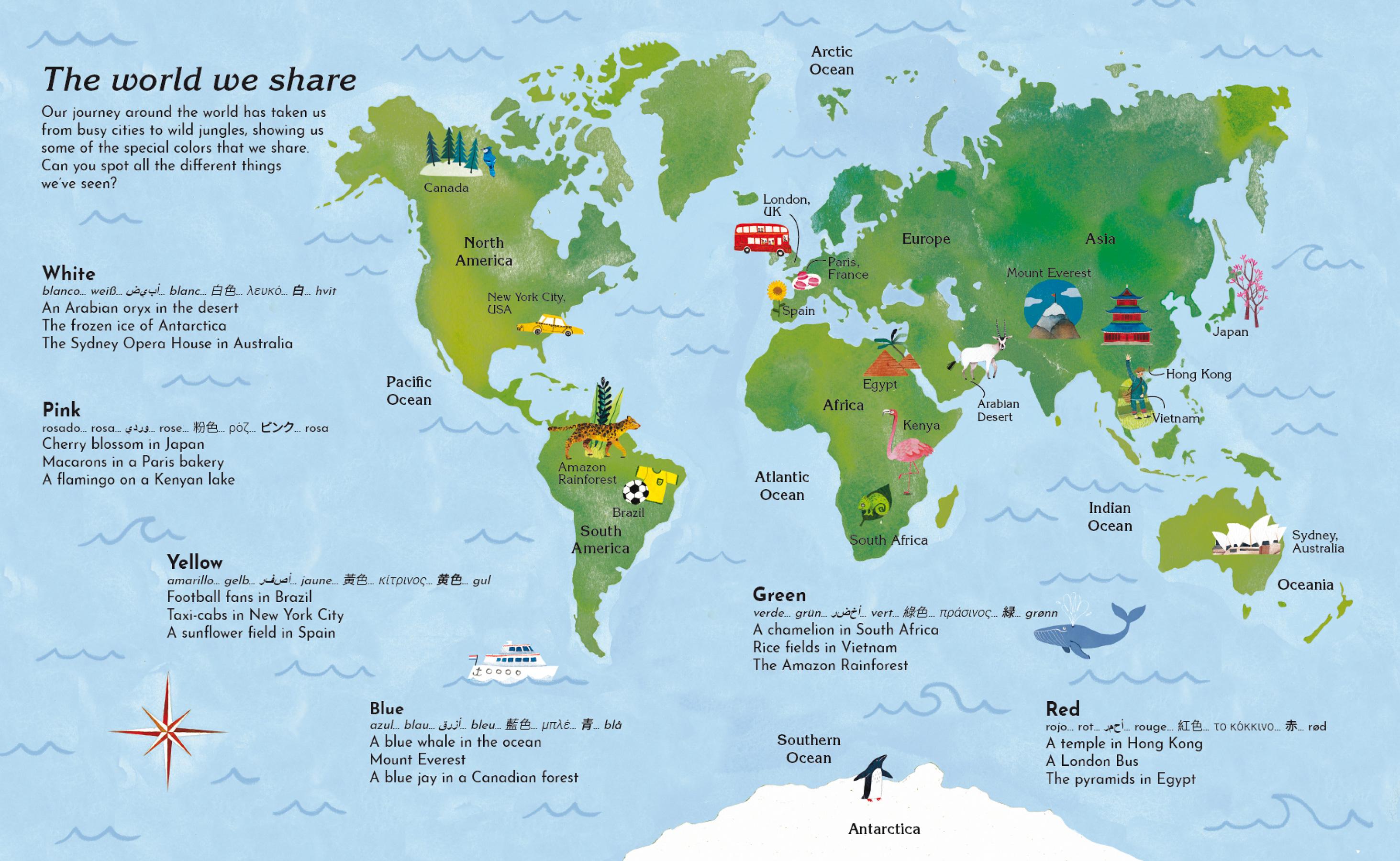 Beispielinhalt (Bild) Eine Welt, viele Farben