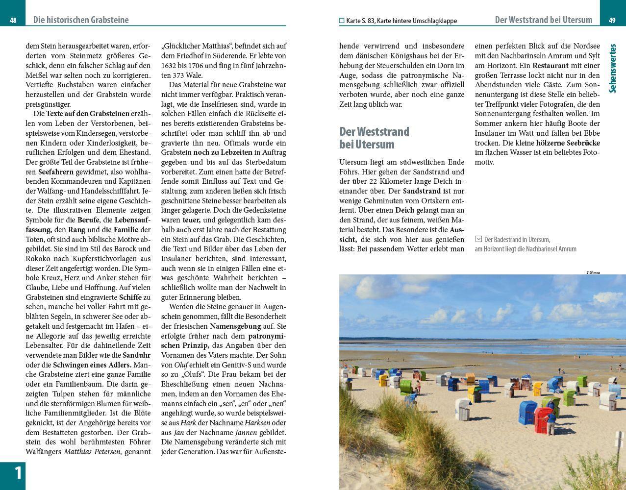 Beispielinhalt (Bild) Reise Know-How Reiseführer Föhr