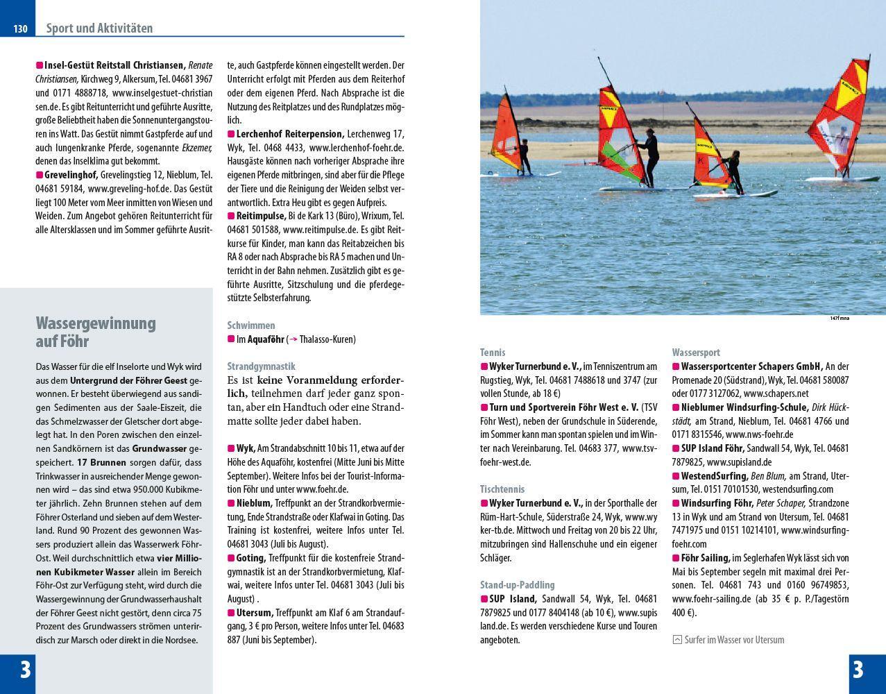 Beispielinhalt (Bild) Reise Know-How Reiseführer Föhr