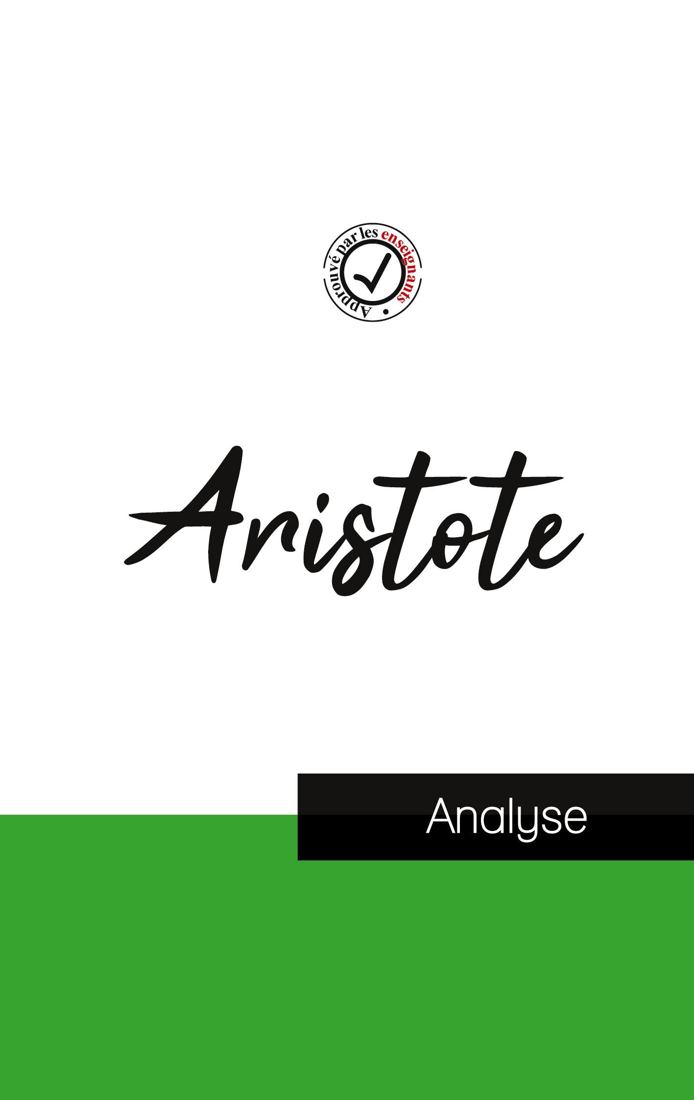 Vorderes Coverbild Aristote (étude et analyse complète de sa pensée)