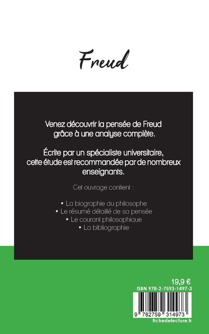 Rückseitencover Sigmund Freud (étude et analyse complète de sa pensée)