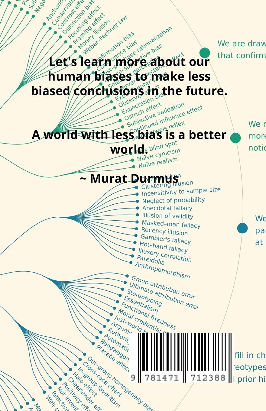 Rückseitencover COGNITIVE BIASES - A Brief Overview of Over 160 Cognitive Biases