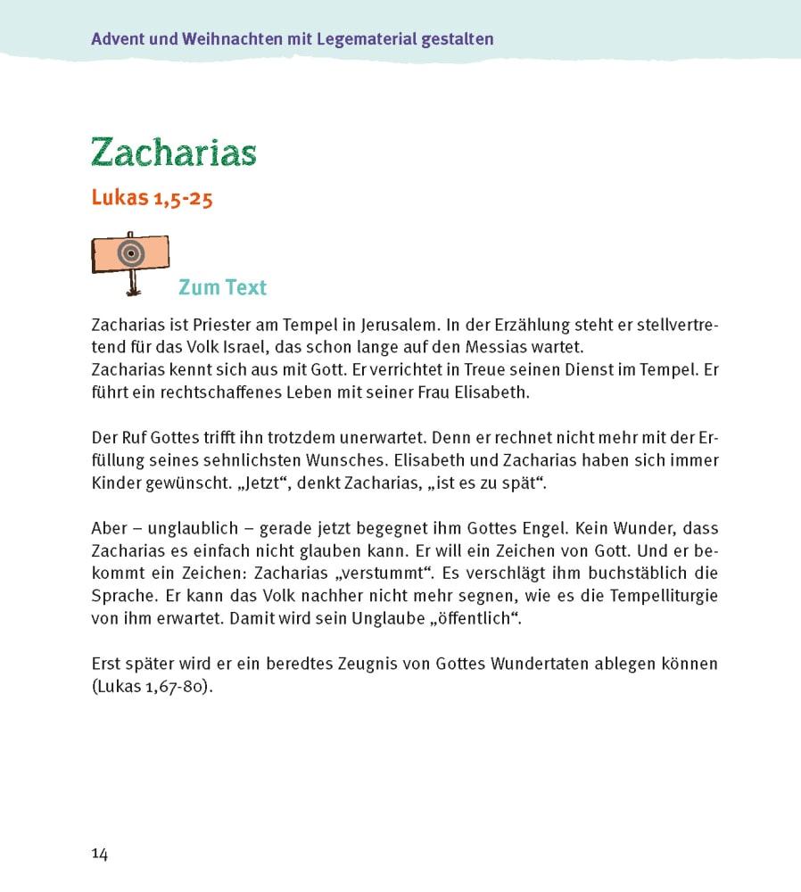 Beispielinhalt (Bild) Advent und Weihnachten mit Legematerial gestalten