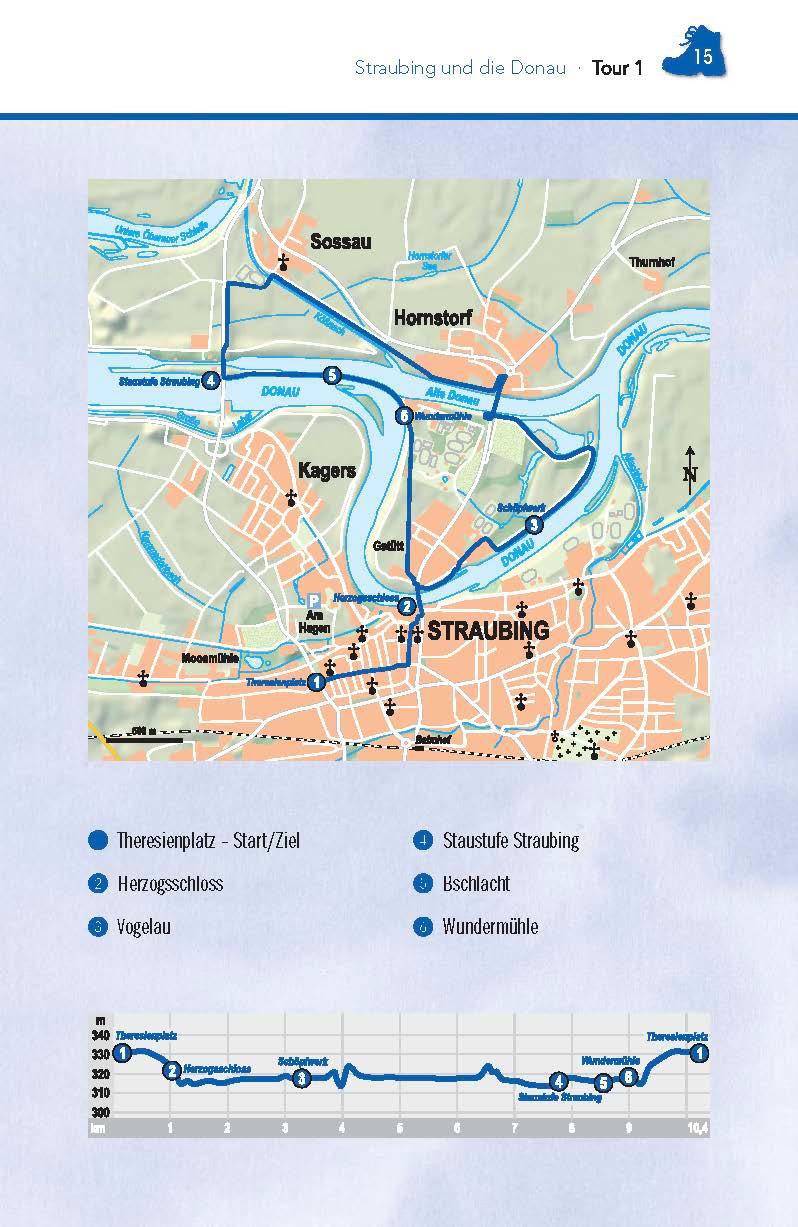 Beispielinhalt (Bild) Wanderführer Straubing-Bogen