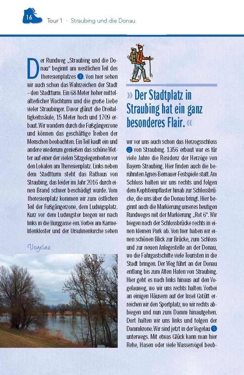 Beispielinhalt (Bild) Wanderführer Straubing-Bogen