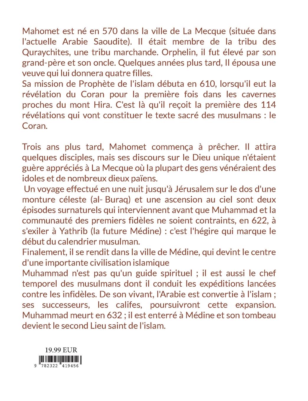 Rückseitencover Mahomet et le Coran : la révélation