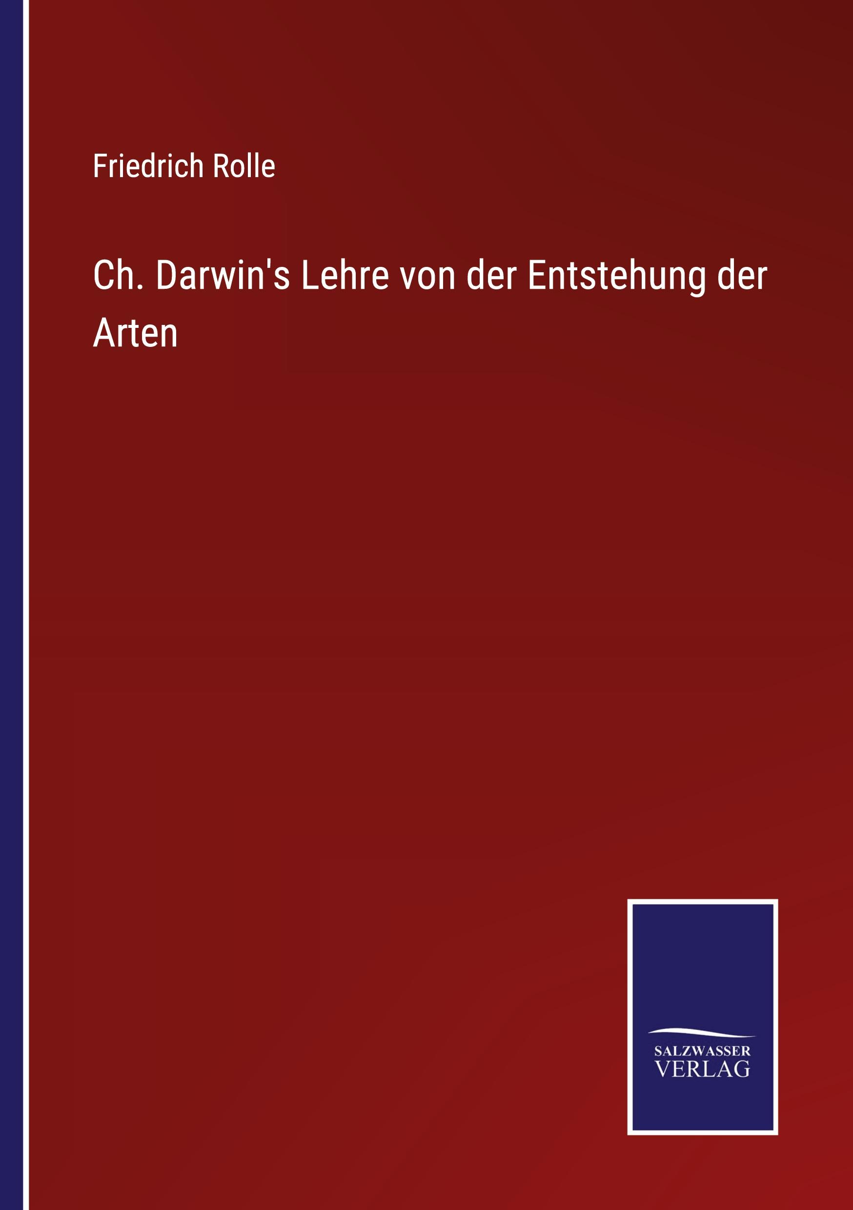Vorderes Coverbild Ch. Darwin's Lehre von der Entstehung der Arten