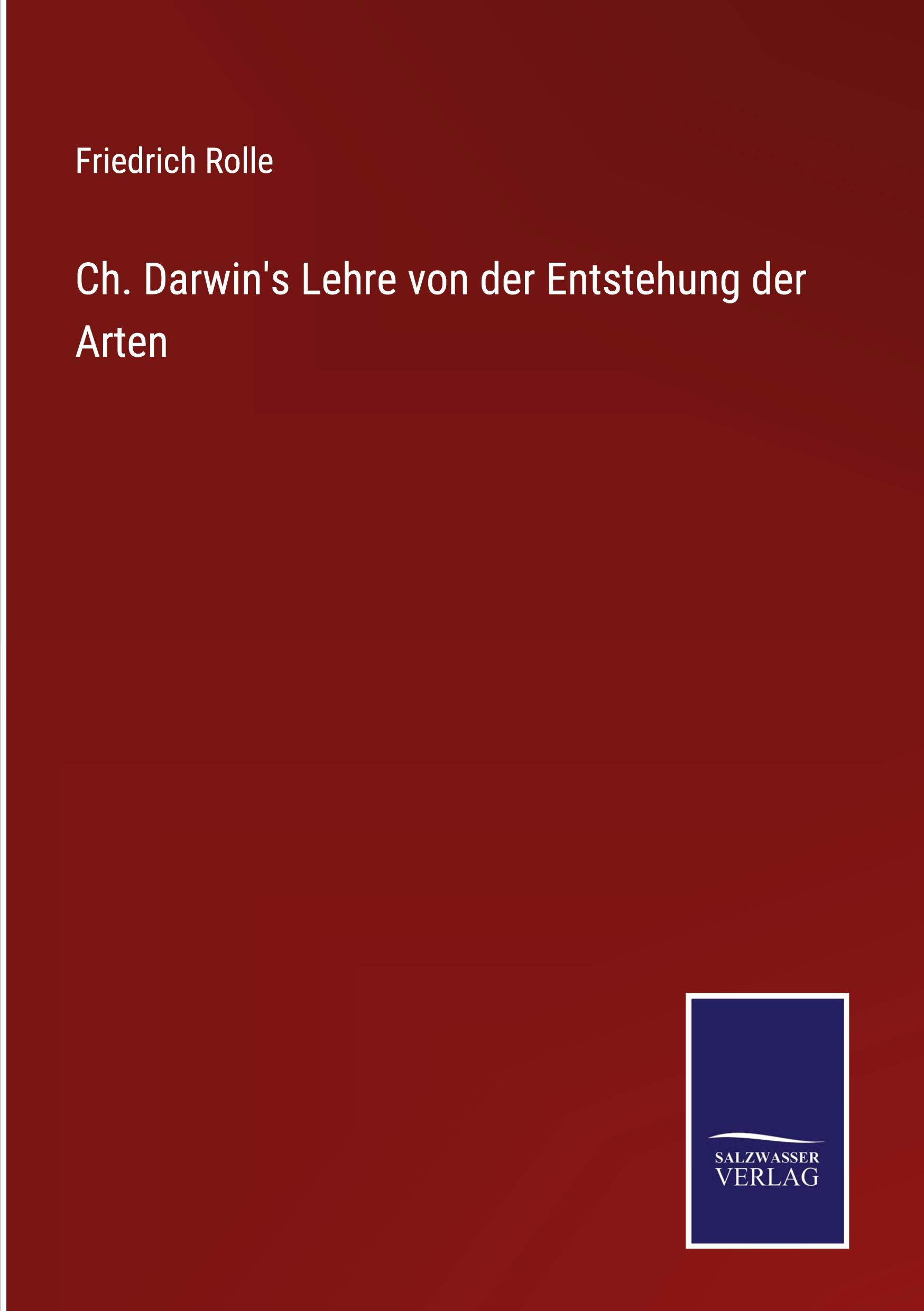 Vorderes Coverbild Ch. Darwin's Lehre von der Entstehung der Arten