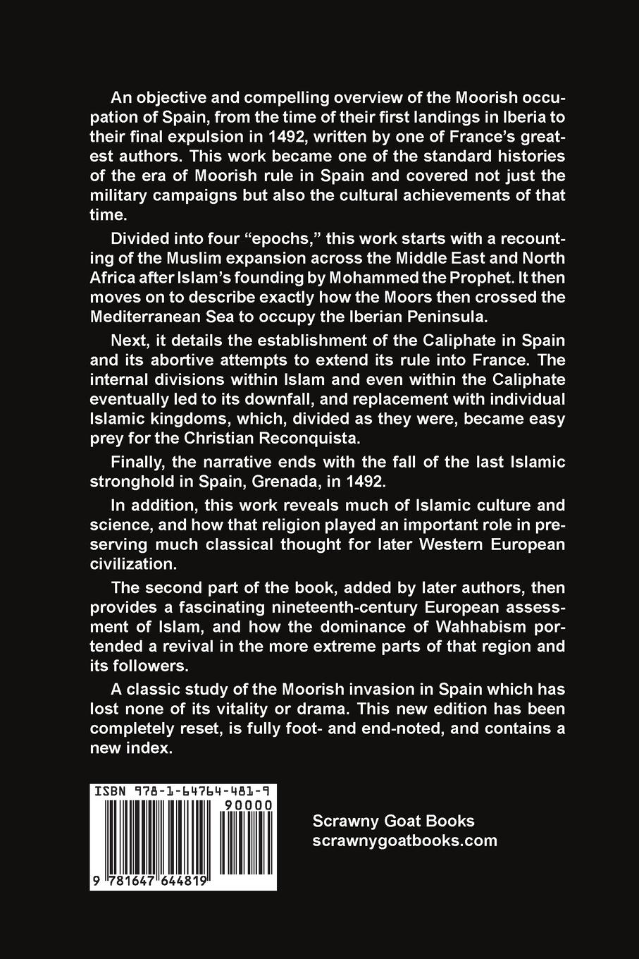 Rückseitencover History of the Moors of Spain