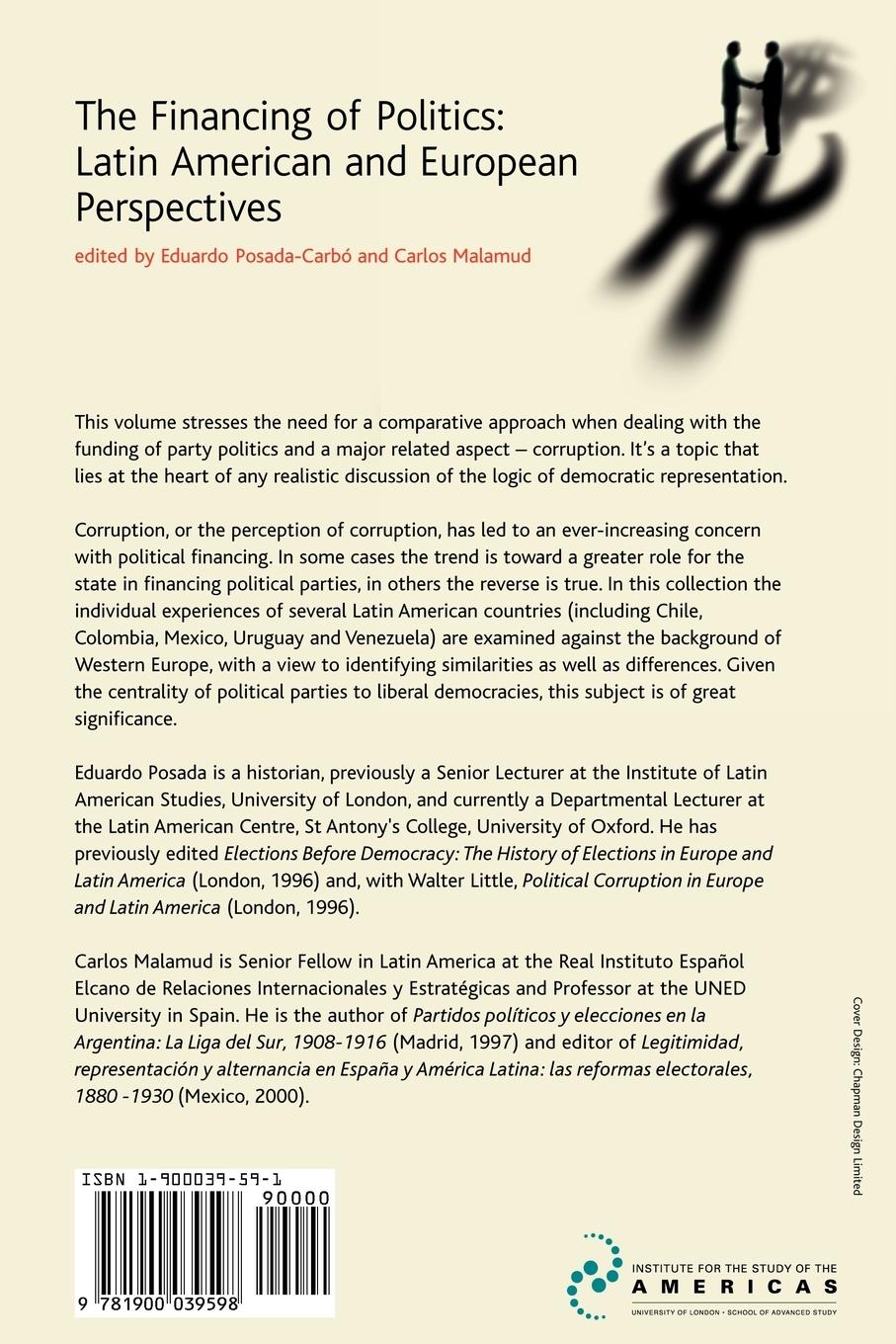 Rückseitencover The Financing of Politics