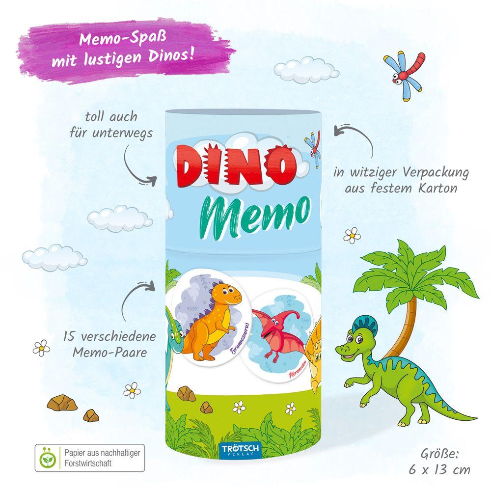 Beispielinhalt (Bild) Trötsch Memo Spiel Dinosaurier