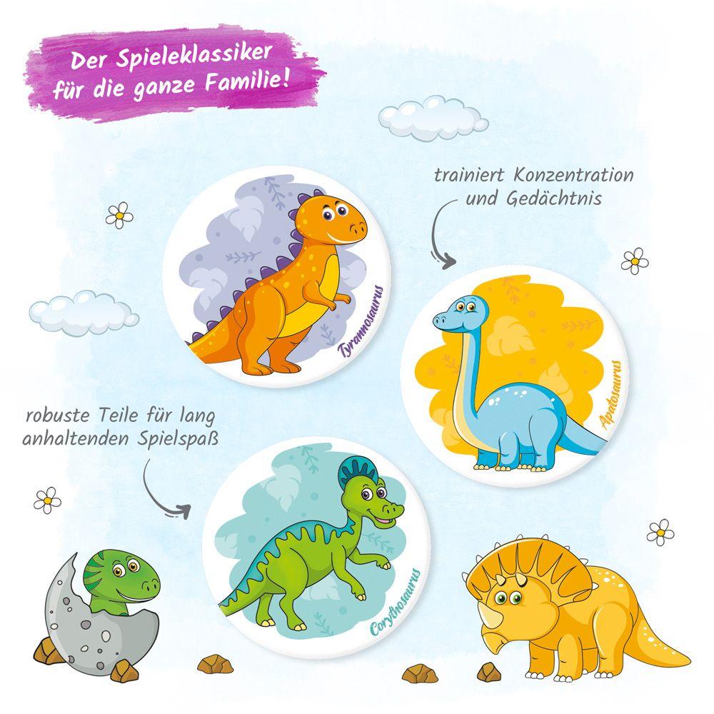 Beispielinhalt (Bild) Trötsch Memo Spiel Dinosaurier