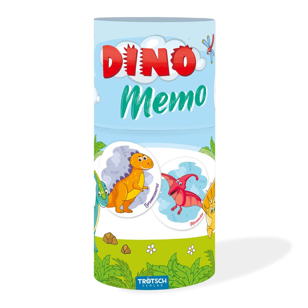 Vorderes Coverbild Trötsch Memo Spiel Dinosaurier