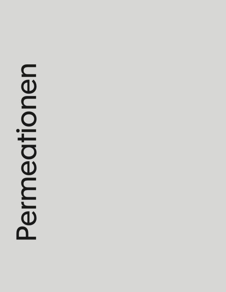 Vorderes Coverbild Permeationen