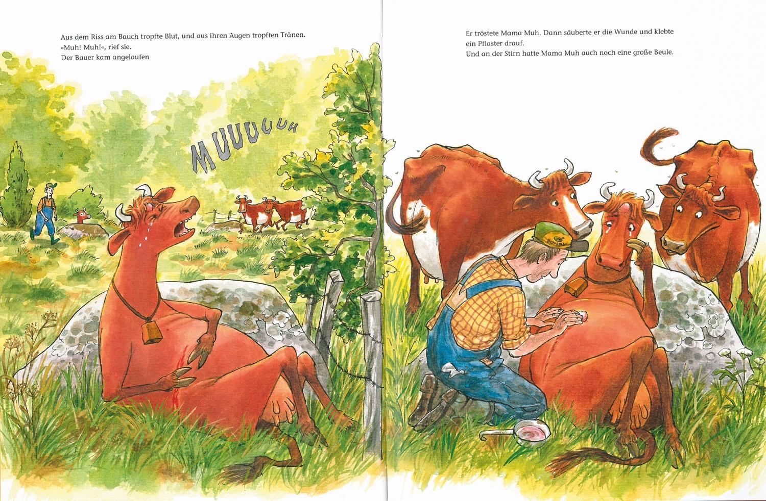 Beispielinhalt (Bild) Mama Muh braucht ein Pflaster