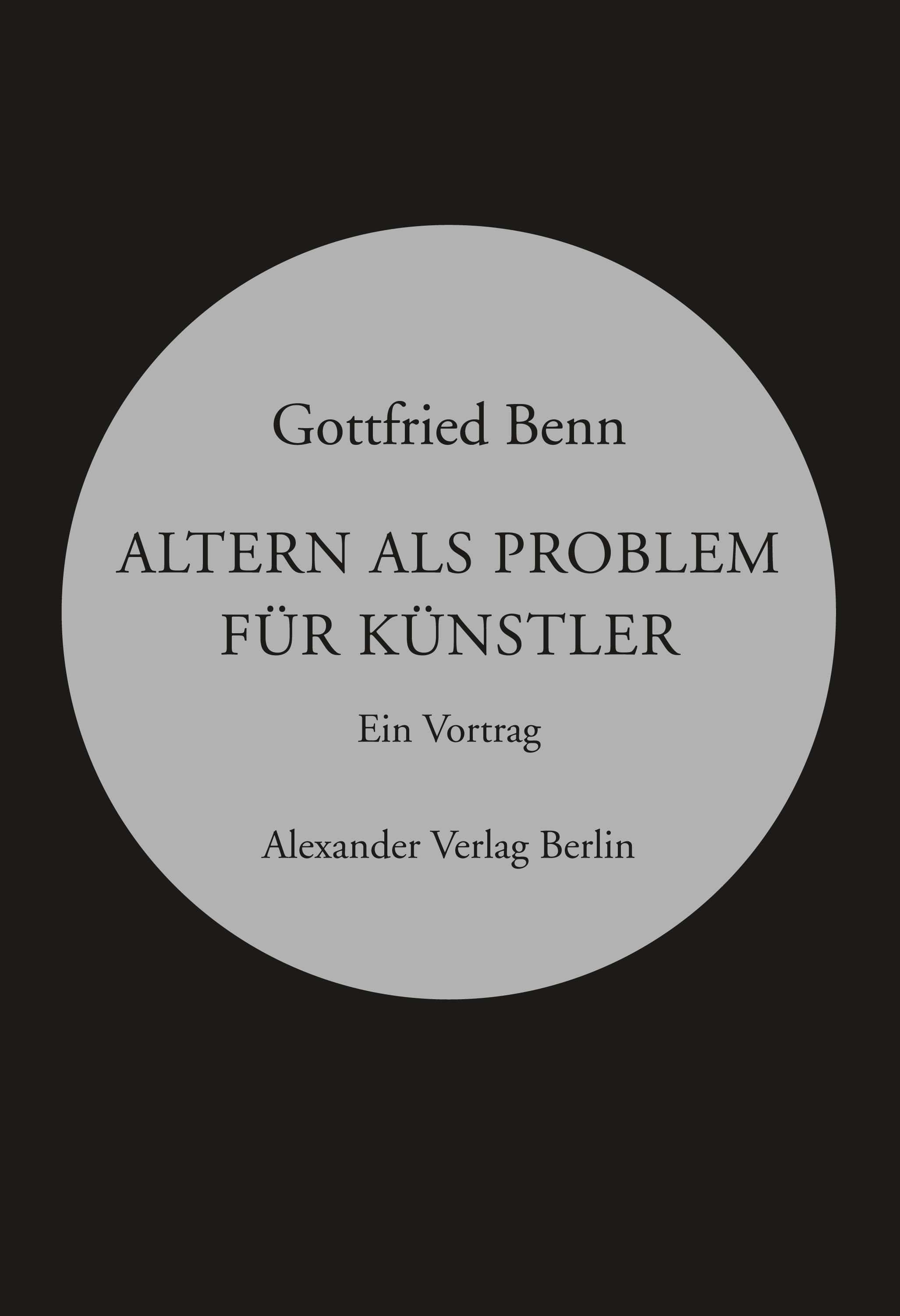Vorderes Coverbild Altern als Problem für Künstler