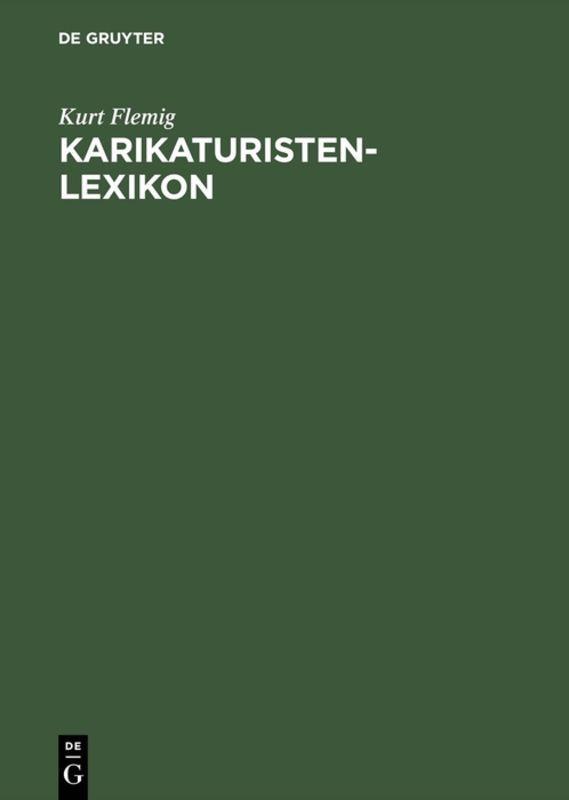 Vorderes Coverbild Karikaturisten-Lexikon