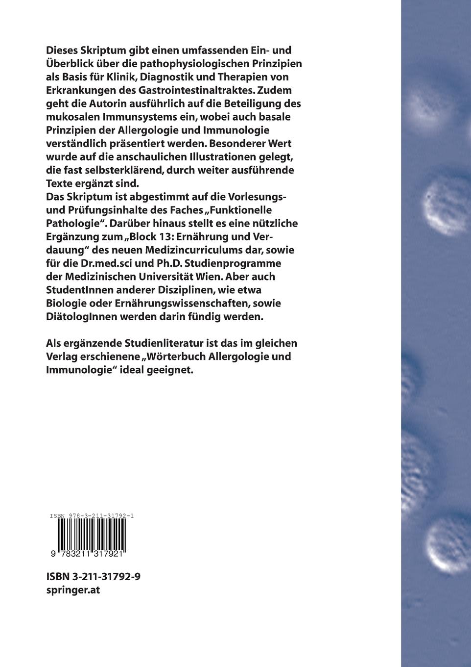 Rückseitencover Gastrointestinaltrakt