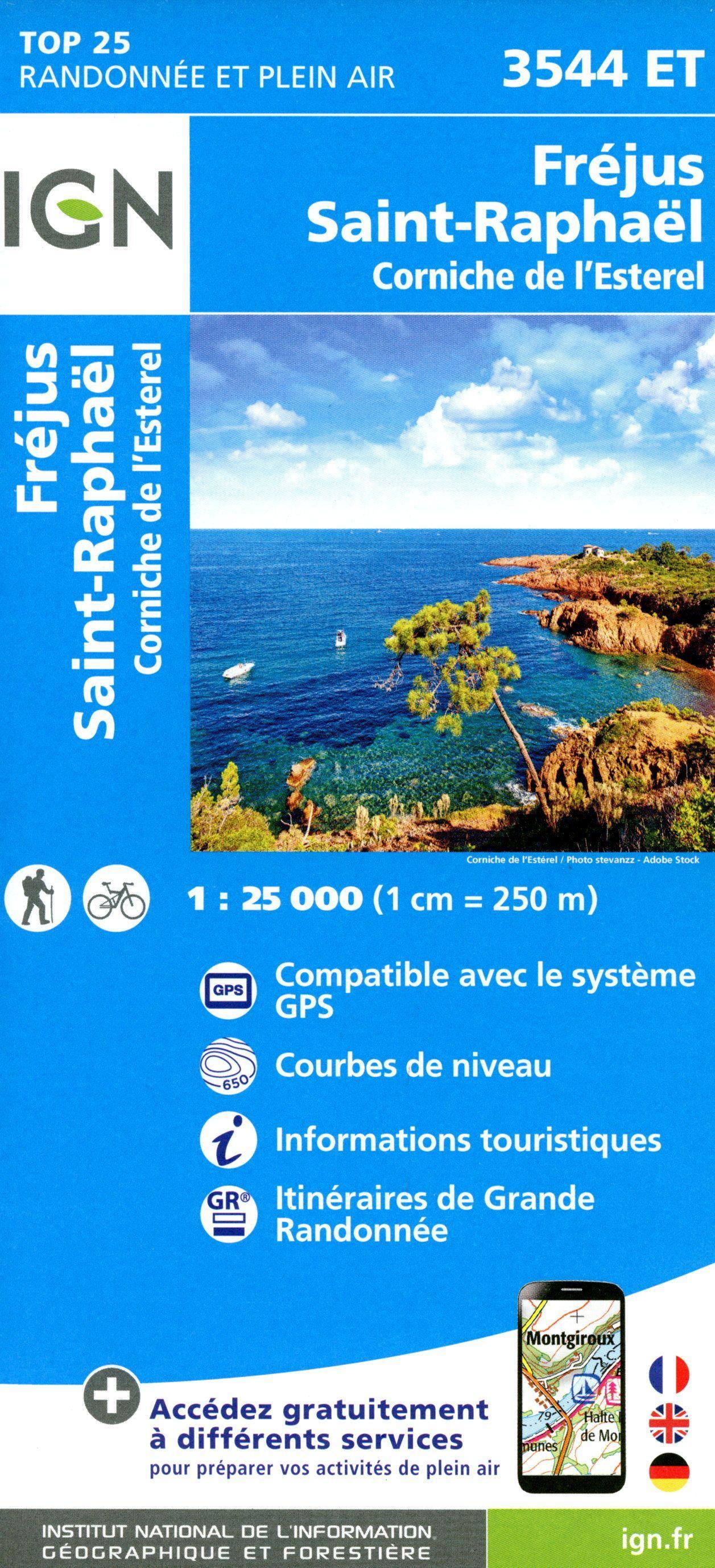 Vorderes Coverbild Fréjus St.Raphael 1:25 000