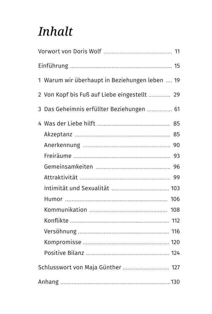 Beispielinhalt (Bild) Das Geheimnis erfüllter Beziehungen