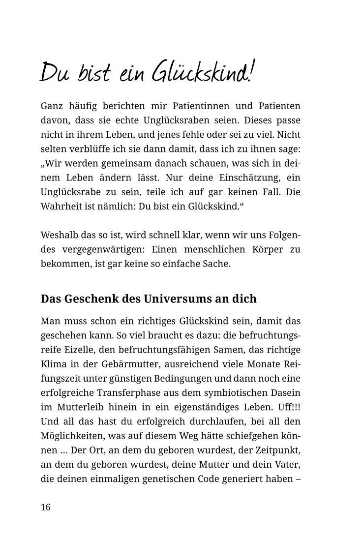 Beispielinhalt (Bild) Was dir guttut, tut dir gut