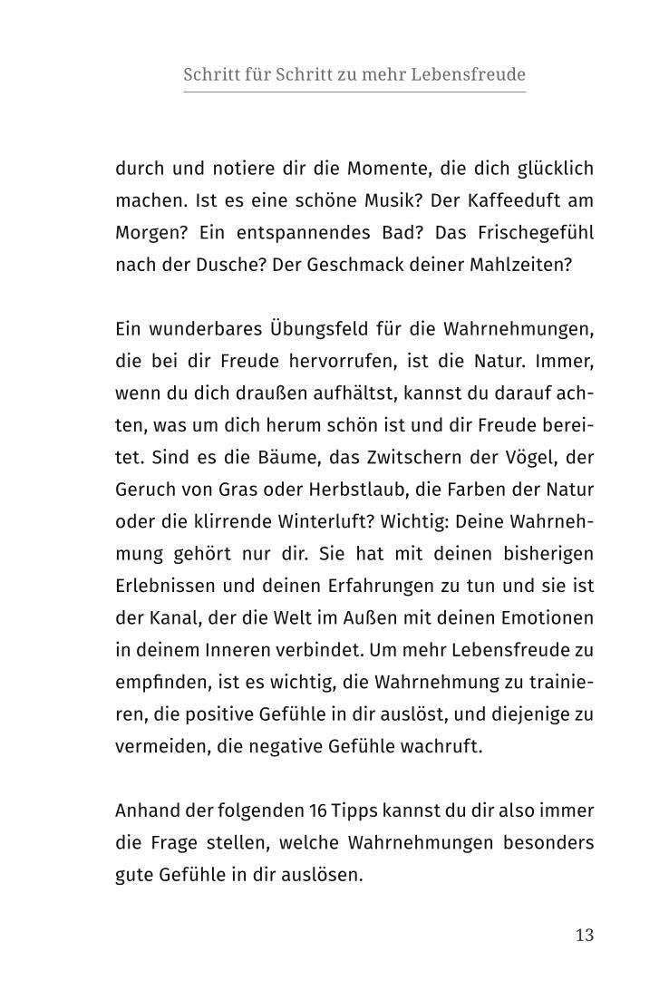 Beispielinhalt (Bild) Das Lebensfreude-Training