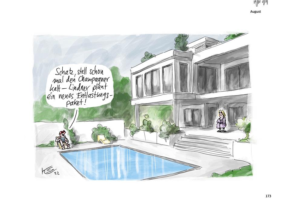 Beispielinhalt (Bild) Stuttmann Karikaturen 2022