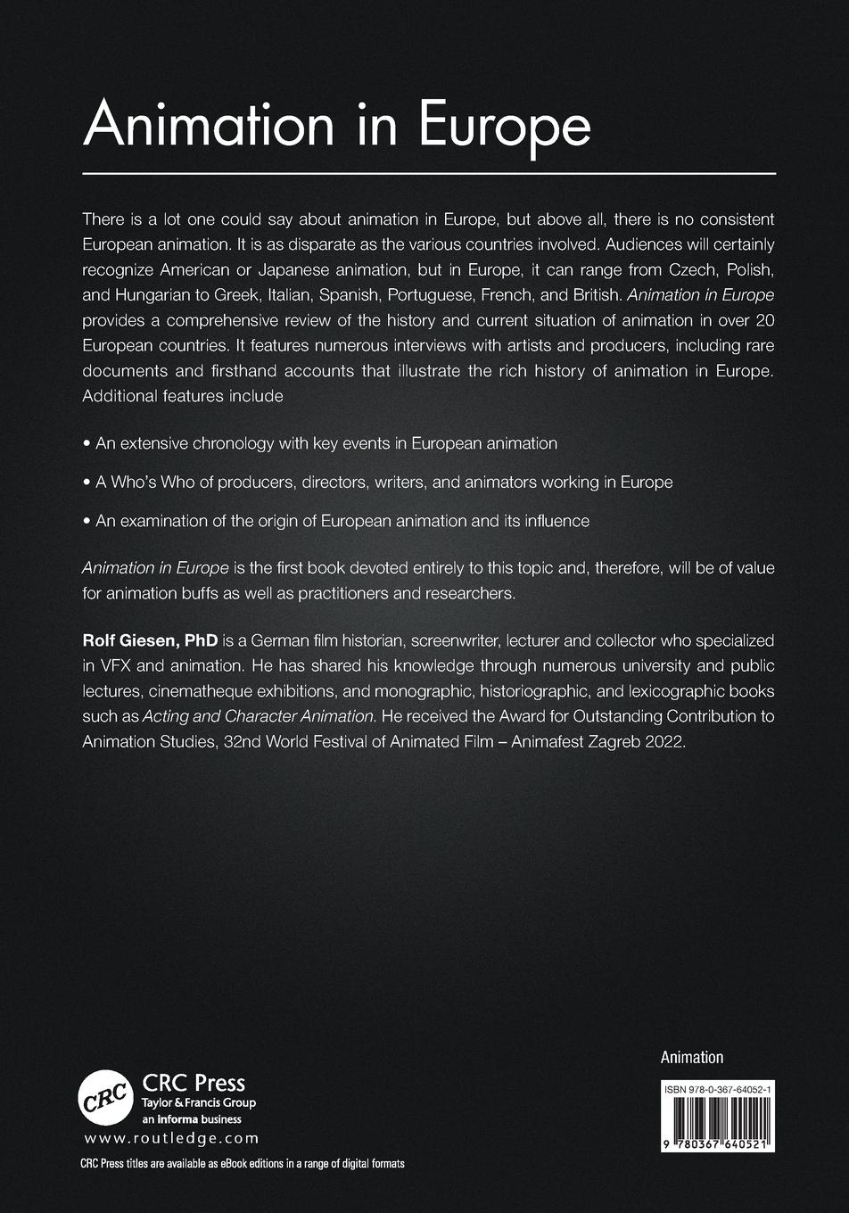Rückseitencover Animation in Europe