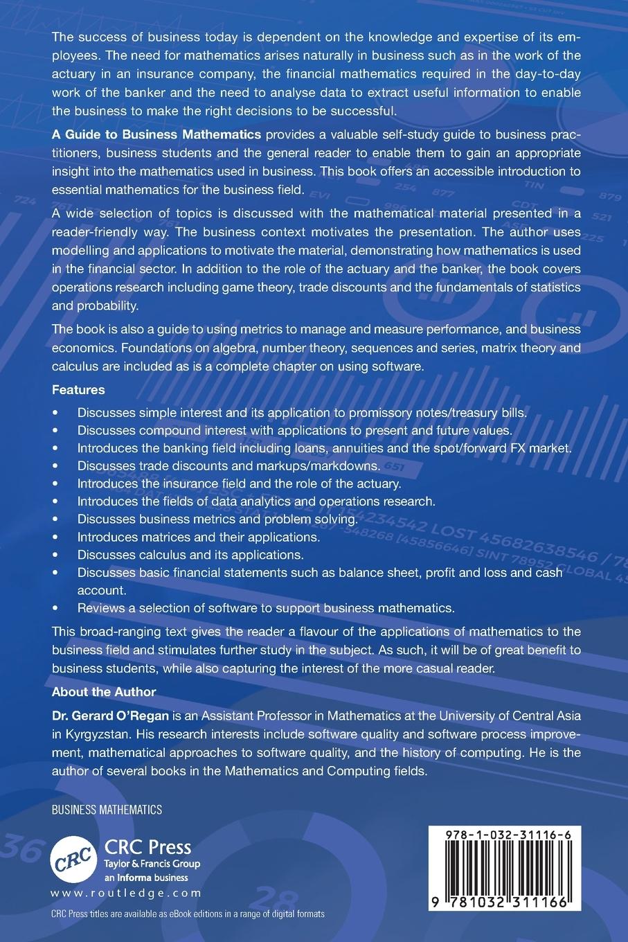 Rückseitencover A Guide to Business Mathematics