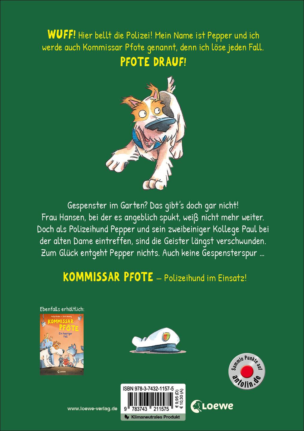 Rückseitencover Kommissar Pfote (Band 5) - Hier riecht doch was faul!