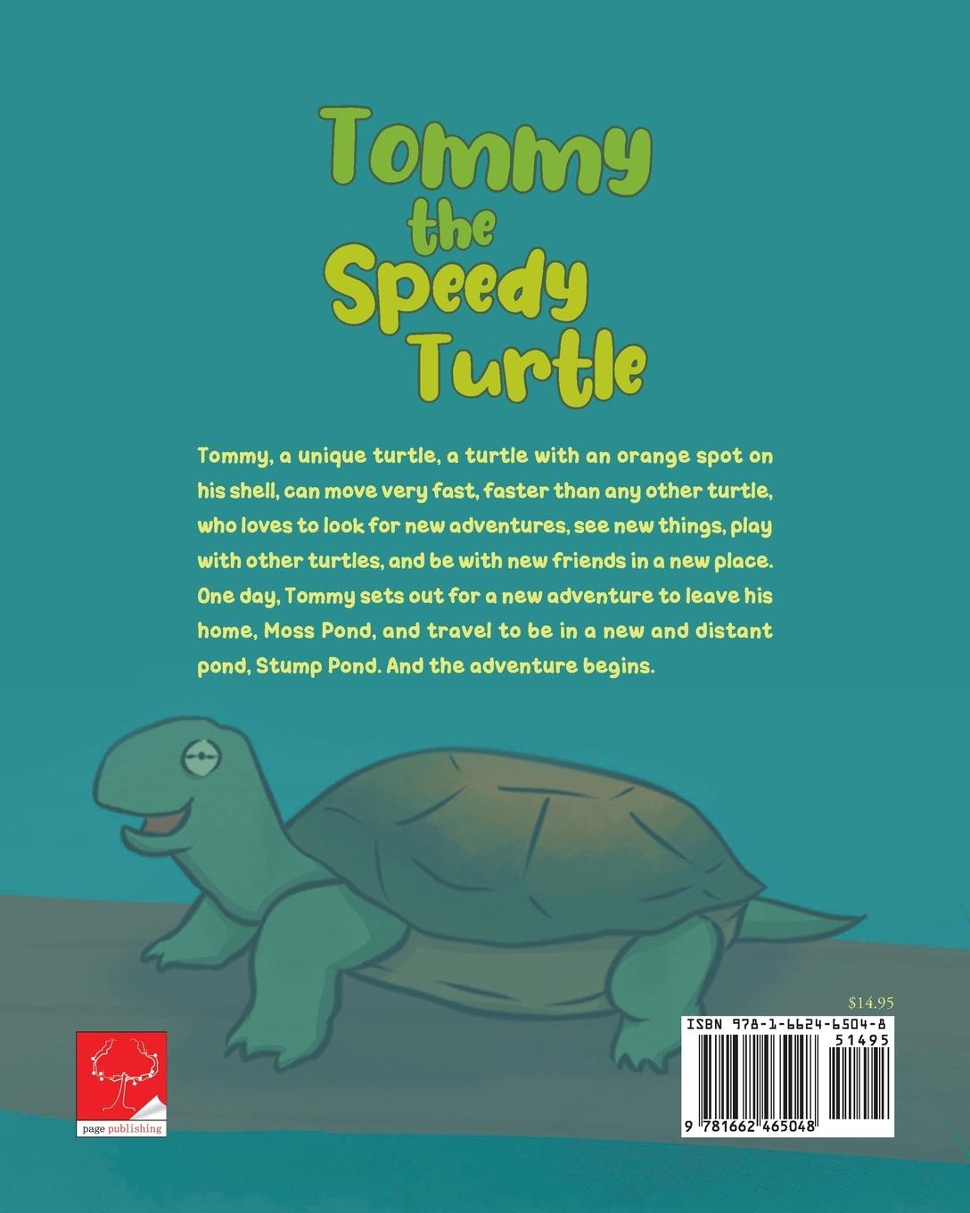 Rückseitencover Tommy the Speedy Turtle