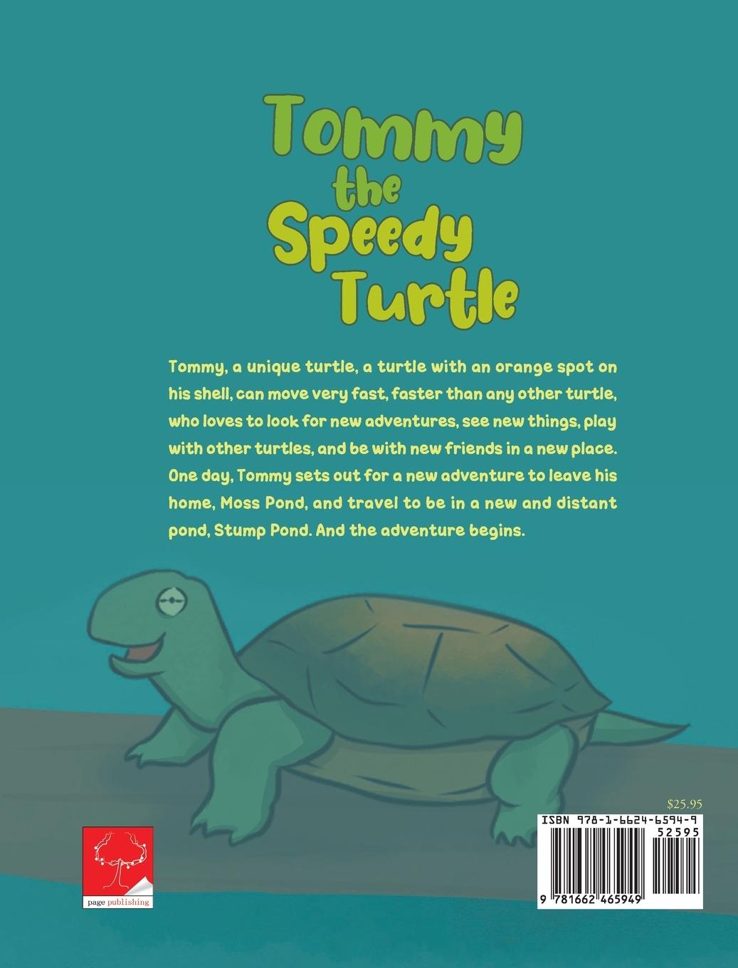 Rückseitencover Tommy the Speedy Turtle