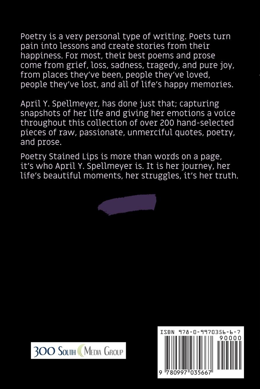 Rückseitencover Poetry Stained Lips