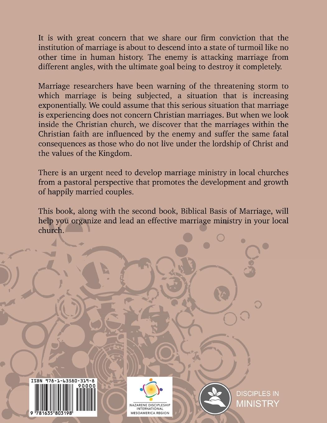 Rückseitencover Organization of Marriage Ministries