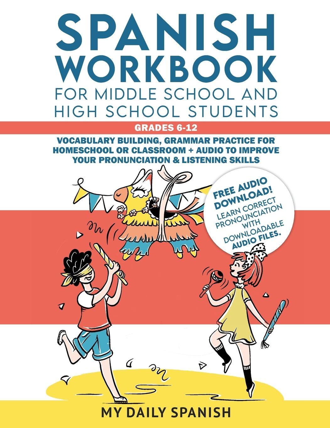 Vorderes Coverbild Spanish Workbook for Middle School and High School Students - Grades 6-12