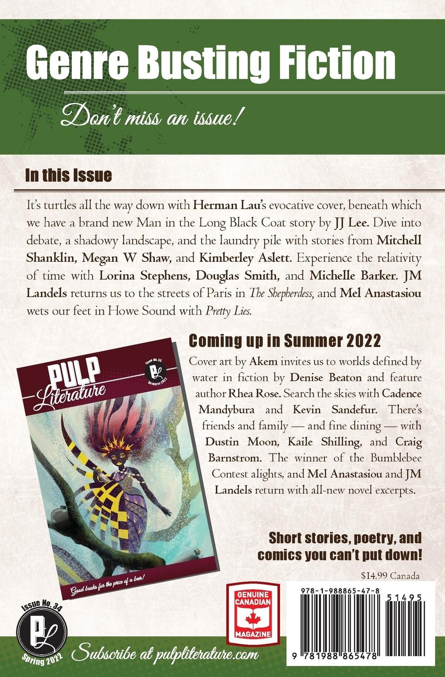 Rückseitencover Pulp Literature Spring 2022