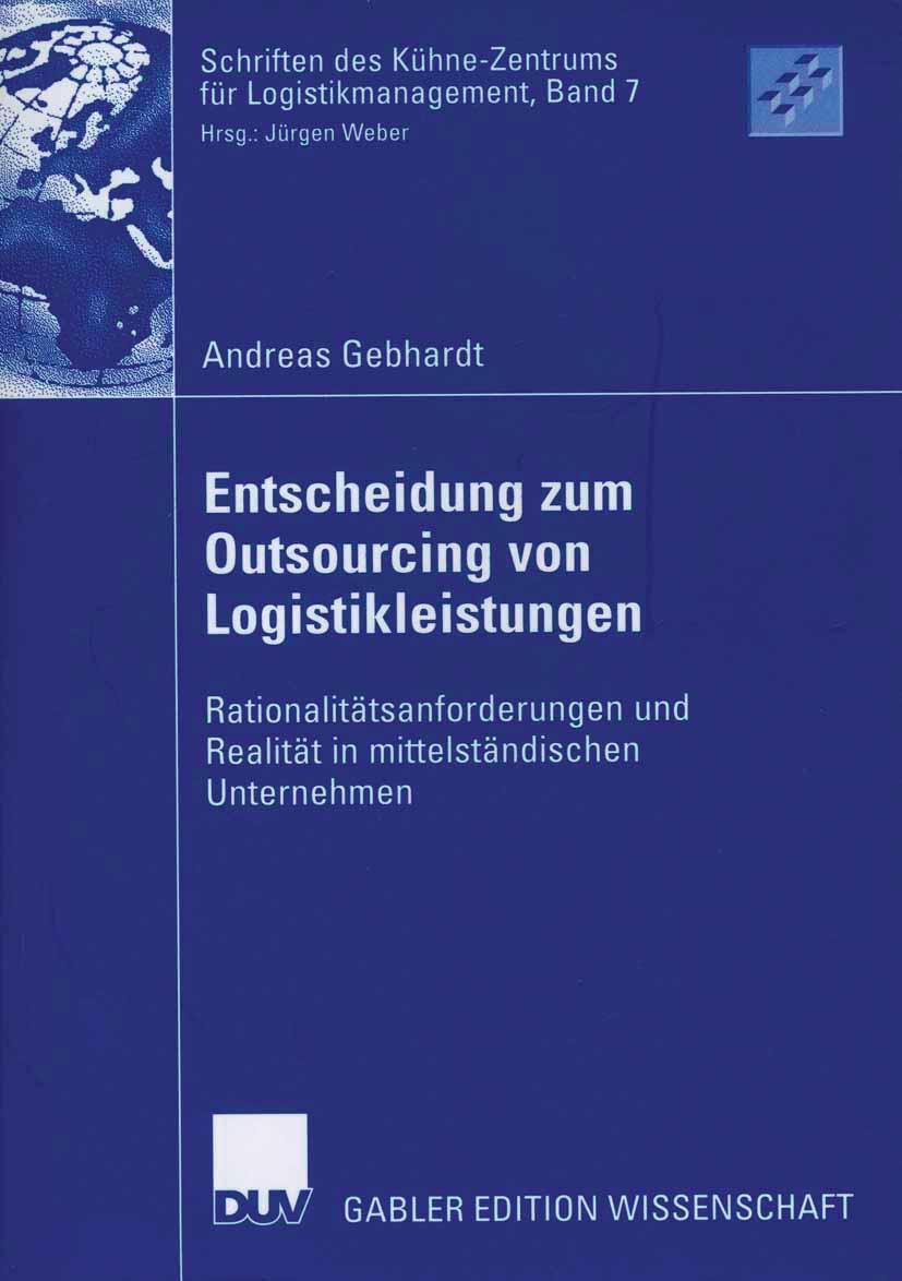 Vorderes Coverbild Entscheidung zum Outsourcing von Logistikleistungen