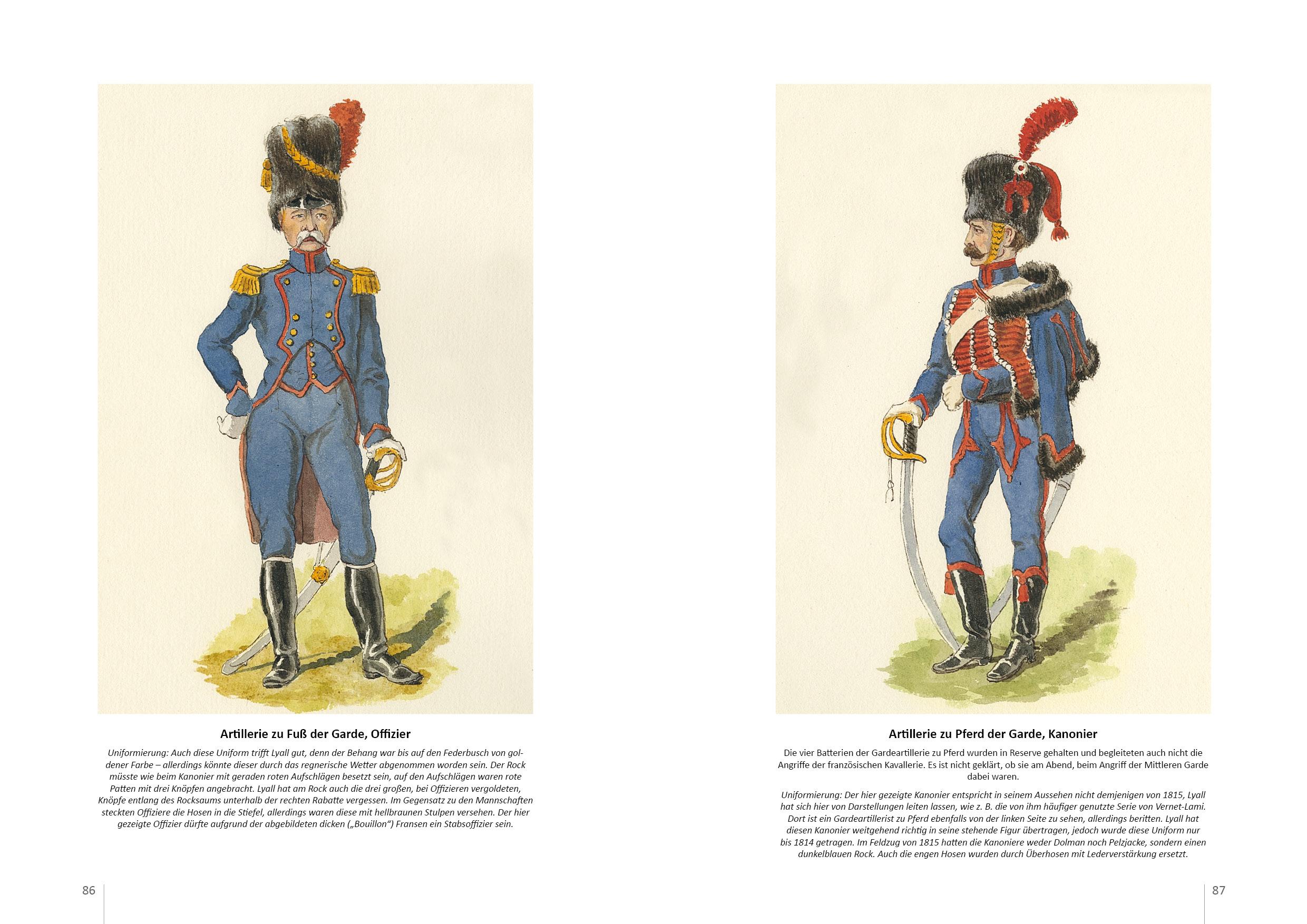 Beispielinhalt (Bild) Uniformen der Armeen von Waterloo