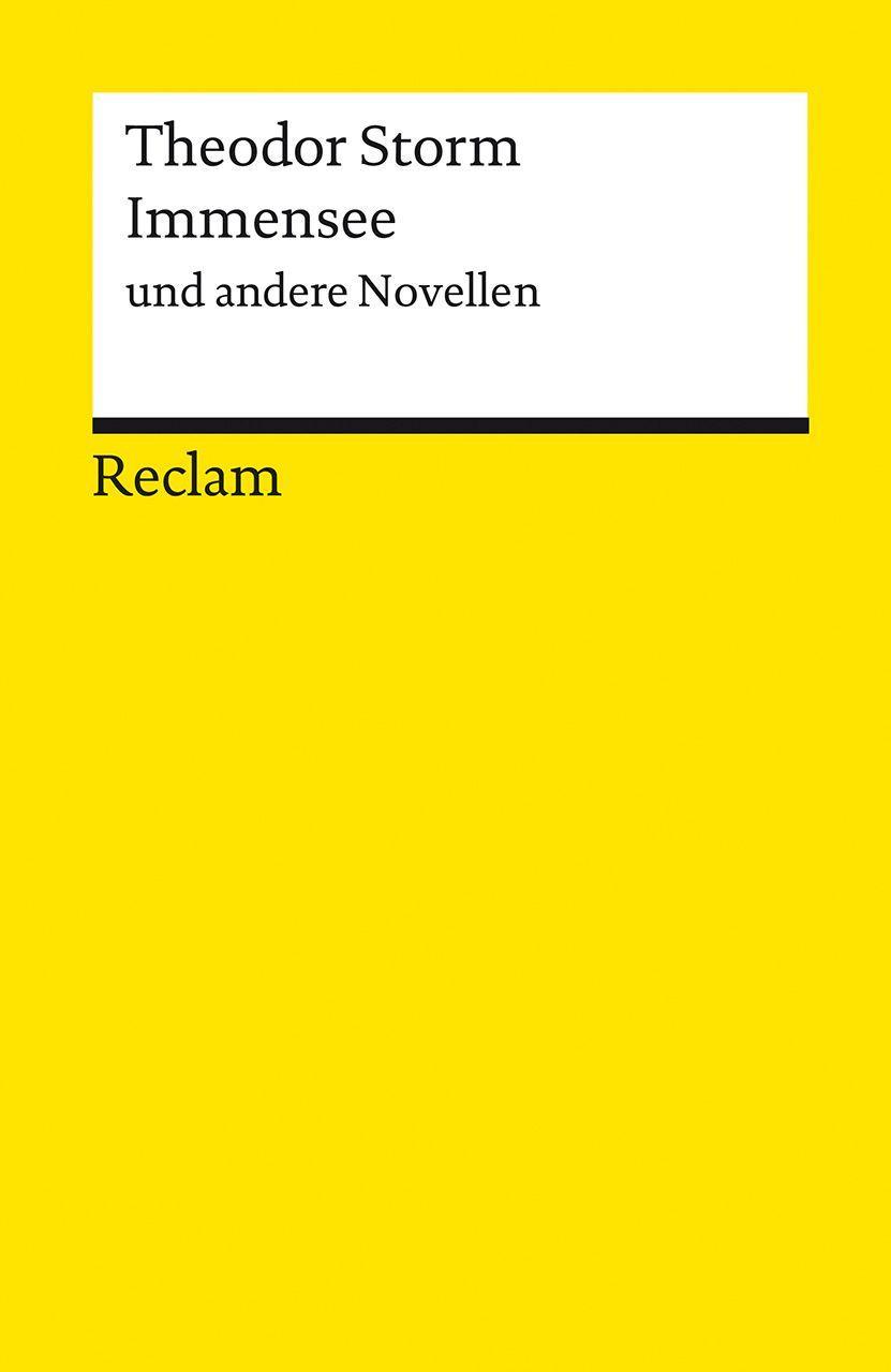 Vorderes Coverbild Immensee und andere Novellen