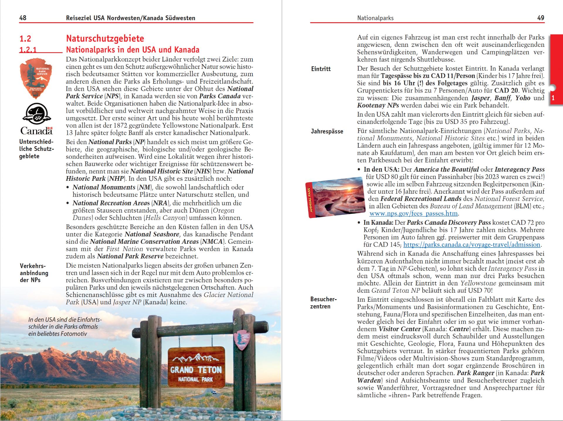 Beispielinhalt (Bild) Reise Know-How Reiseführer USA Nordwesten