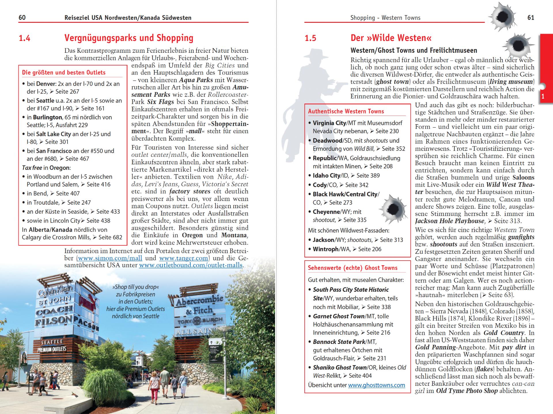 Beispielinhalt (Bild) Reise Know-How Reiseführer USA Nordwesten